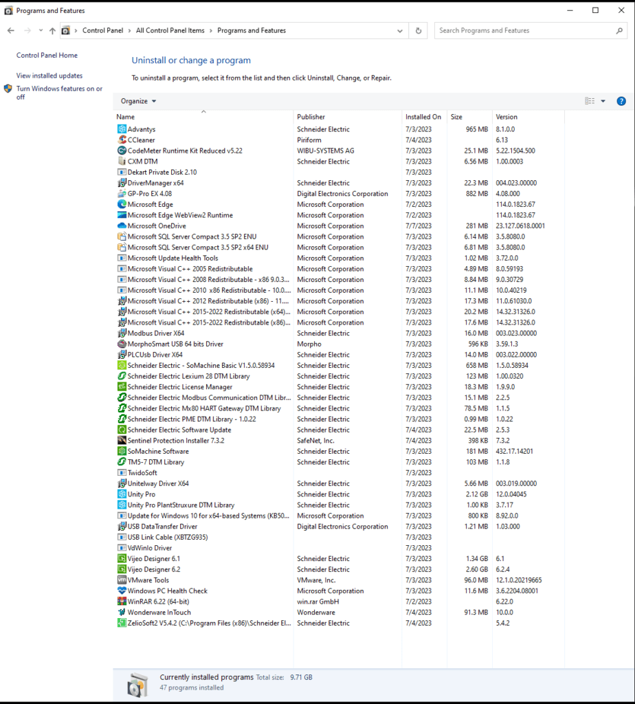 Maquina virtual Schneider Electric - Software 1